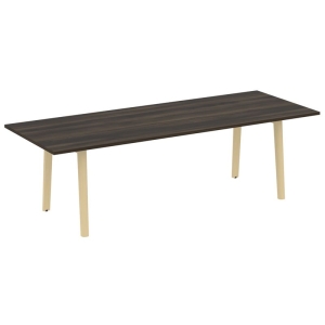 Onix Wood Direct Стол переговорный OW.PRG-25 Дуб Мали/Дуб Светлый/Металл Белый 2580*980*750