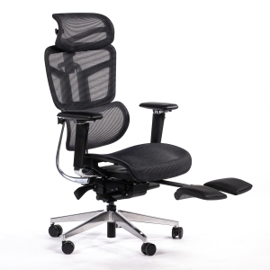 Офисное кресло Healthy Chair с подножкой черное