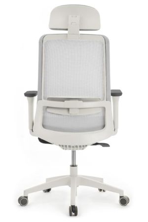Кресло Ворк W-218C WHITE Светло-серый