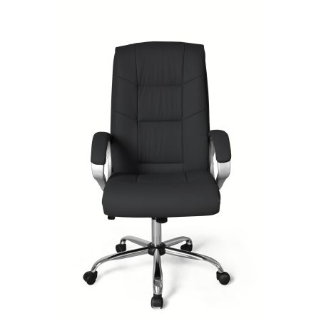 GY-7085-3 Кресло для руководителя экокожа+кожзам, черный