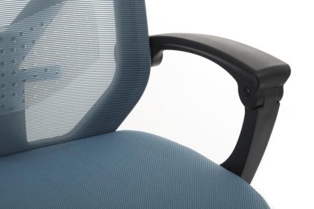 Кресло Oliver RCH W-203AC Черный пластик/Синий