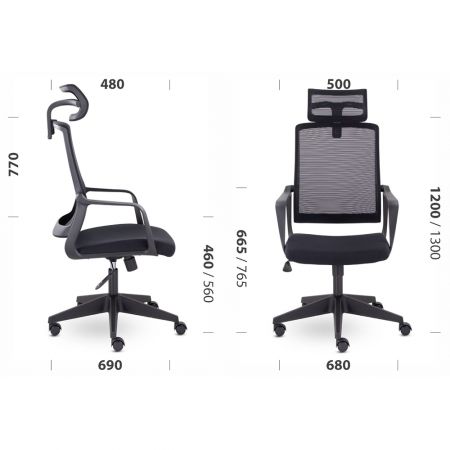 КРЕСЛО EPIK P-700 PL BLACK
