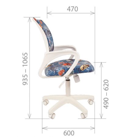 ДЕТСКОЕ КРЕСЛО CHAIRMAN KIDS 103 LT WHITE